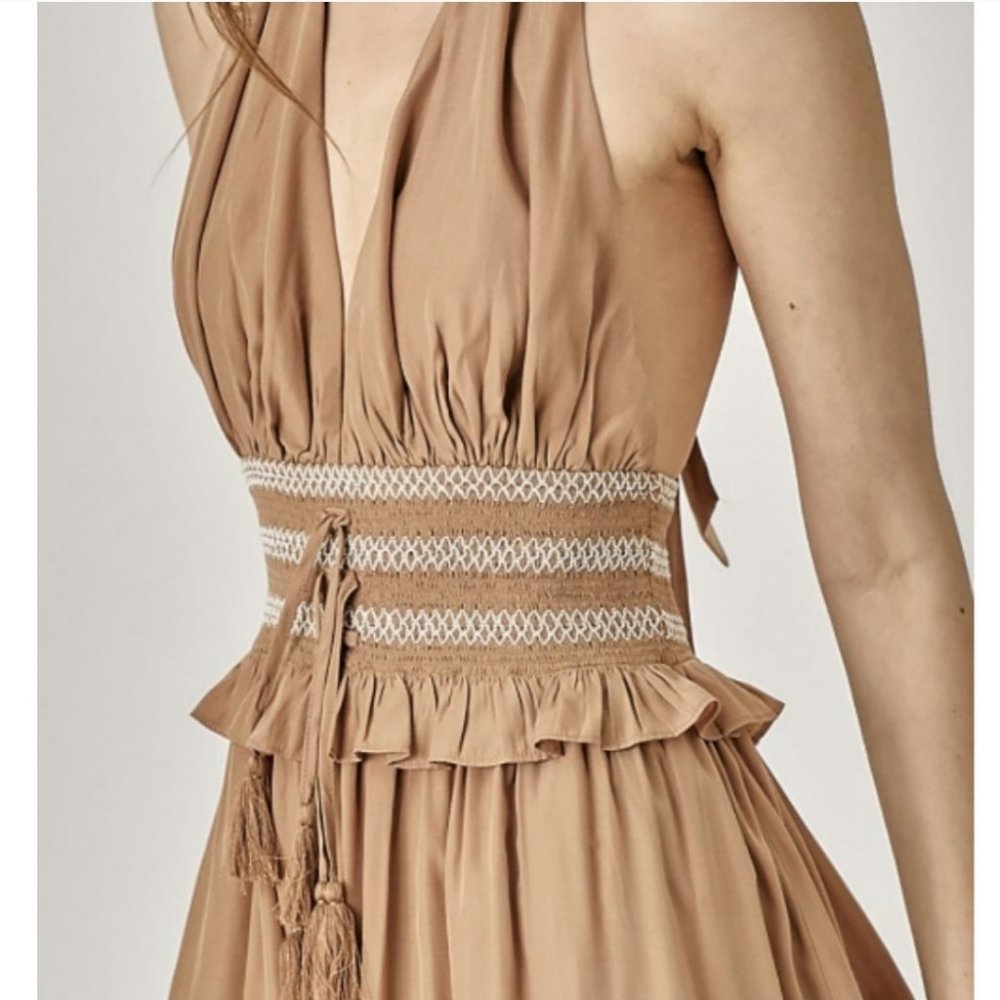 37875 Ruffled Halter Dress - Picture 5 of 7